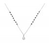 Gold necklace with spinels in 14K white gold