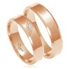 Svadobné obrúčky A8269 - červené zlato