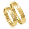 Svadobné obrúčky A8337 - žlté zlato