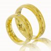 Svadobné obrúčky O8339 - žlté zlato