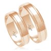 Svadobné obrúčky A-8327 - červené zlato
