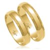 Svadobné obrúčky O8128 - žlté zlato