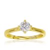 Zásnubný prsteň Loretta s briliantom v žltom zlate 14K