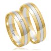 Svadobné obrúčky OE-8131 - bielo-žlté zlato