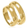 Svadobné obrúčky A8249 - žlté zlato