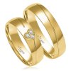 Svadobné obrúčky B8224 - žlté zlato