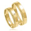 Svadobné obrúčky OE-8319 - žlté zlato