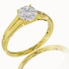 Zásnubný prsteň s briliantmi v žltom zlate R328-59124z