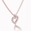 Celebrity heart, 14K rose gold