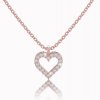 Celebrity heart, 14K rose gold