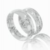 Svadobné obrúčky 7530- biele zlato