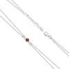 White gold bracelet with diamonds and ruby, 14K