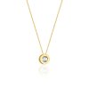Delicate celebrity with a diamond, 14K yellow gold