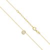 Delicate celebrity with a diamond, 14K yellow gold