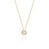 Delicate celebrity with a diamond, 14K yellow gold