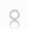 Diamond ring pendant in 14K white gold