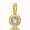 Sunshine Diamond Pendant in 14K Yellow Gold