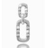 14K white gold diamond pendant