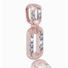 14K rose gold diamond pendant