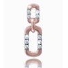 14K rose gold diamond pendant