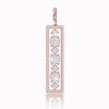 Diamond pendant in 14K rose gold