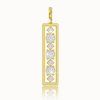 Diamond pendant in 14K yellow gold