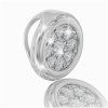 14K white gold diamond pendant