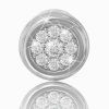 14K white gold diamond pendant