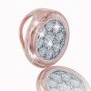 Diamond pendant in 14K rose gold