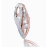14K rose-white gold diamond pendant