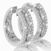Eleanore diamond earrings in 14K white gold