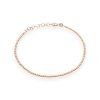Red gold ball bracelet, 14K