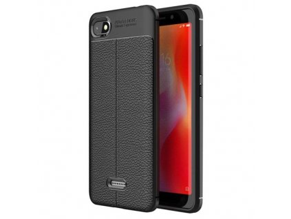 2513 litchi pattern flexibilni kryt tpu pro xiaomi mi a2 lite xiaomi redmi 6 pro cerne