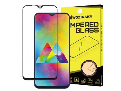 Wozinsky Full Glue tvrzené sklo Samsung M10, zakřivené černé