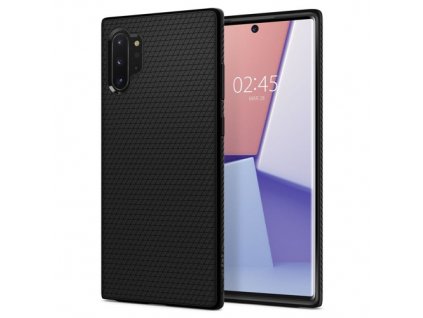 Samsung Galaxy Note 10 Plus, obal na mobil Spigen Liquid Air, barva černa.