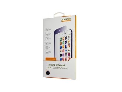 Ochranné tvrzené sklo ALIGATOR PRINT, Huawei Y6 Prime 2018, černá, celoplošné lepení
