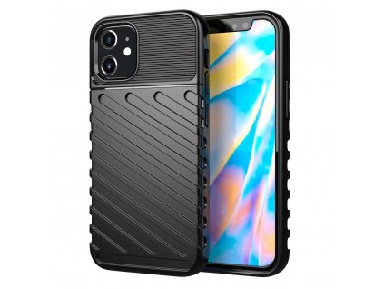 Thunder silikonové pouzdro pro iPhone 12 mini, černé