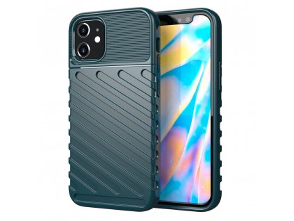 Thunder silikonové pouzdro pro iPhone 12 mini, zelený