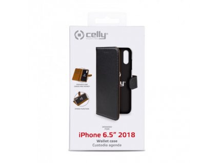 Pouzdro / kryt pro iPhone XS MAX - CELLY, Wally, černé