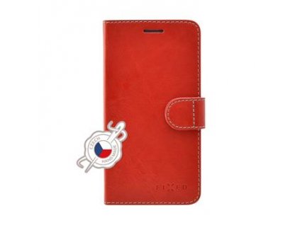 Pouzdro typu kniha FIXED FIT pro Samsung Galaxy J4+, červené