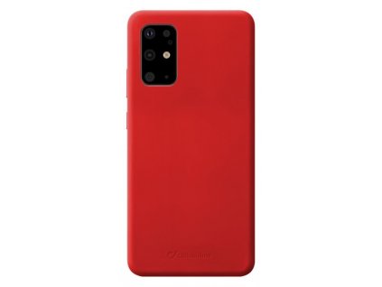 Samsung Galaxy S20 Plus, ochranný silikonový kryt CellularLine SENSATION, červený