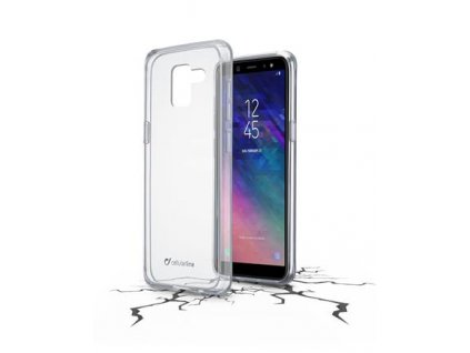 Zadní čirý kryt s ochranným rámečkem CellularLine Clear Duo pro Samsung Galaxy A6 (2018)