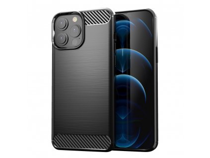 pol pl Carbon Case elastyczne etui pokrowiec iPhone 13 Pro Max czarny 74272 1
