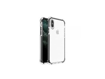 Spring Armor čirý TPU gelový odolný ochranný kryt s barevným rámečkem pro iPhone SE 2020 / iPhone 8 / iPhone 7 , černý