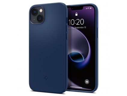 7239 spigen silicone fit magsafe kryt pro iphone 14 plus navy blue