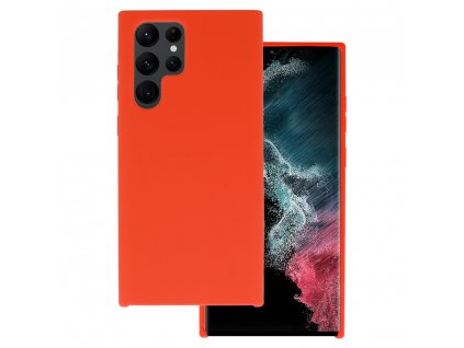7254 pouzdro vennus silicone case samsung galaxy s22 ultra oranzova