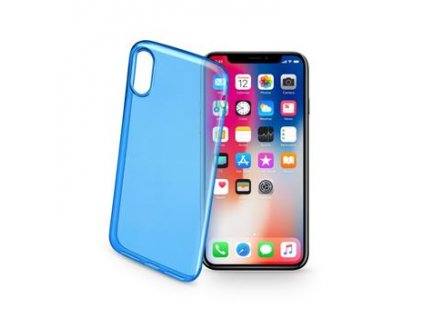 Barevné gelové pouzdro CELLULARLINE COLOR pro Apple iPhone X / XS, modré