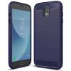 Karbonové pouzdro flexibilní TPU pro Samsung Galaxy J3 2017 J330, modré