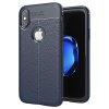 eng pm Litchi Pattern Flexible Cover TPU Case for iPhone XS X blue 37863 1