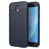 Litchi Pattern flexibilní kryt TPU pro Samsung Galaxy J3 2017 J330, modré